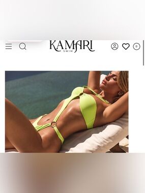 NwT; KAMARI MAIT ASYMMETRICAL ONE PIECE- LIMON 🟢